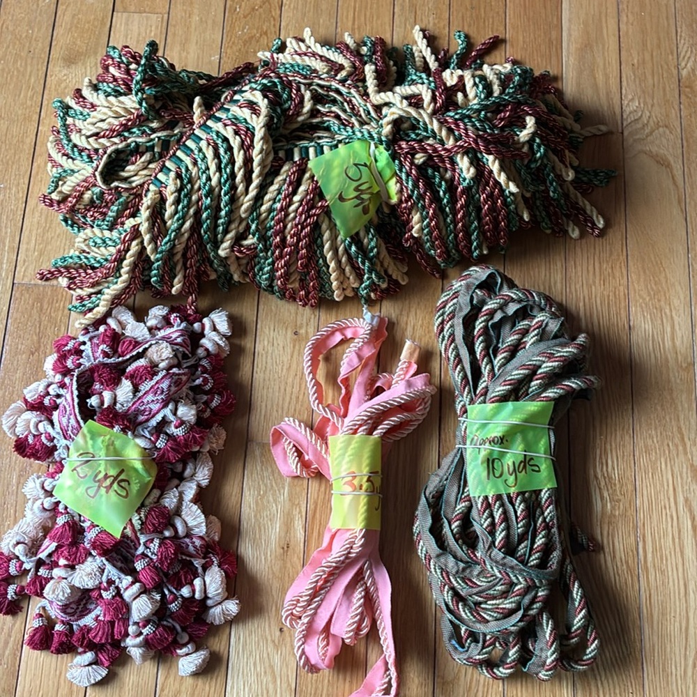 20 Yards Drapery Trim & Cushion Cording (5 lbs)